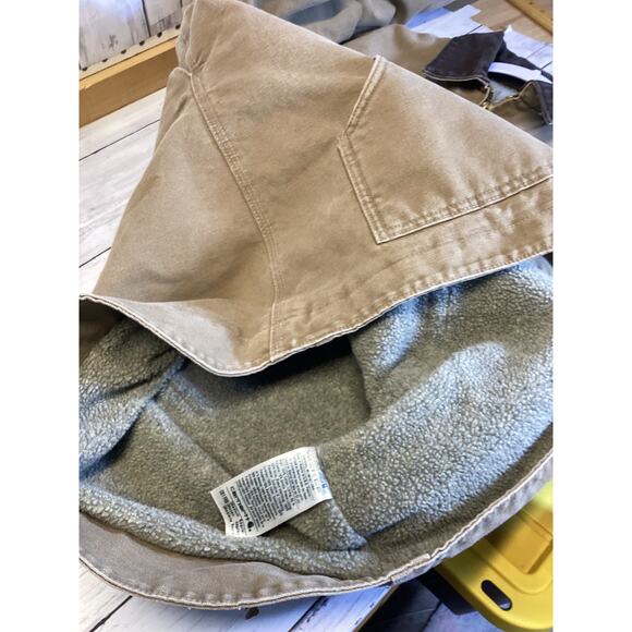 Carhartt Sandstone Ridge Coat/Sherpa Lined 100% Cotton Men Size Medium - Picture 5 of 6